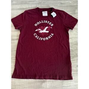 NWT Hollister Co. Women's Embroidered logo Short Sleeve T-Shirt - Size S